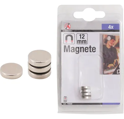 BGS Magnety, extra silné, O 12 mm, 4dílná