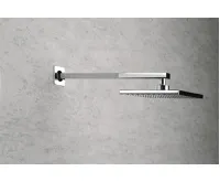 AQUALINE Sprchové ramínko hranaté nízké, 400mm, chrom (5)