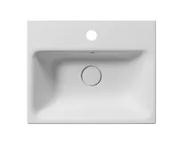 GSI NUBES keramické umyvadlo 50x40cm, broušená spodní hrana, bílá mat (4)