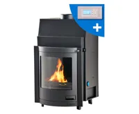 HS Flamingo Krbová vložka AQUAFLAM ® PANORAMA 17 s výměníkem a automatickou regulací hoření