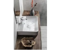 ISVEA SOTT AQUA keramické umyvadlo závěsné/na desku, 61x50cm, bílá (5)