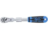 BGS Teleskopická přepínací ráčna, úhlová | 6,3 mm (1/4") | 210 - 250 mm - BGS 25125 (1)