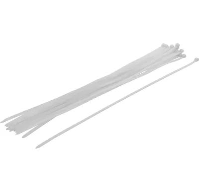 BGS Pásky vázací souprava,  bílé, 8.0 x 600 mm, 20 pcs.