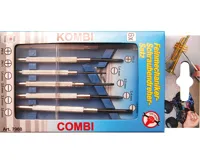 BGS Šroubováky hodin. ploché 1, 1,2 , 1,8 , 2,4 mm, PH 0, PH1, sada 6