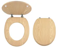 NOVASERVIS Sedátko dýhované jasan MDF - WC/JASAN