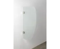 SAPHO Dělící stěna mezi urinály 40x80 cm, mléčné sklo (3)