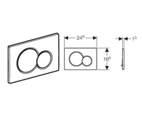 AQUALINE Závěsné WC Nera s podomítkovou nádržkou a tlačítkem Geberit, bílá (4)