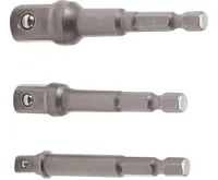BGS Sada adaptérů pro vrtačky, vnější šestihran 6,3 mm (1/4&quot;), vnější šestihran 6,3 mm (1/4&quot;
