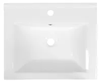 AQUALINE ZUNO 55 keramické umyvadlo nábytkové 55x45cm, bílá (4)