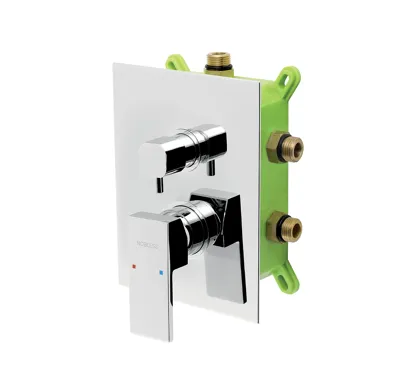 NOVASERVIS Podomítková baterie s boxem 3 vývody, EDGE - BOX36051RX,0