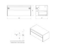 SAPHO VIERA umyvadlová skříňka 100x44x50cm, bílá mat/dub Alabama (7)