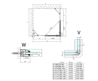 POLYSAN FORTIS sprchové dveře 1200mm, čiré sklo, pravé (11)