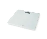 Digitální osobní váha s max. nosností 150kg, tvrzené sklo, bílá (5)
