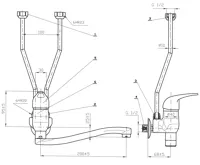 Dražice Beztlaková nástěnná páková baterie pro beztlakové ohřívače vody BE. 1845.AA1 (1)