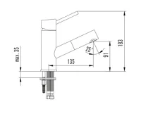 SAPHO PARIS stojánková umyvadlová baterie s výsuvnou sprškou, chrom (2)