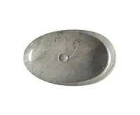 SAPHO DALMA keramické umyvadlo na desku, 68x44 cm, grigio (1)