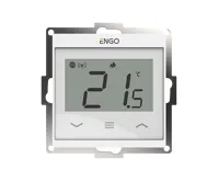 ENGO Controls Wi-Fi termostat E55-W vhodný do rámečku 55x55, bílý, ENGO Smart, TUYA (1)