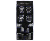 BGS Klíče očkové a očkoploché, metrické a palcové, sada 50 dílů