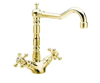 SAPHO ANTEA stojánková dřezová baterie s retro hubicí, zlato SAPHO ANTEA stojánková dřezová baterie s retro hubicí, zlato