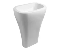 KERASAN AQUATECH keramické umyvadlo volně stojící, 60x85x40cm, bílá