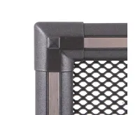 HS Flamingo Krbová mřížka 10x20 cm, EXCLUSIVE grafit / nerez (1)