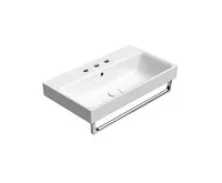 GSI NUBES keramické umyvadlo 70x40cm, broušená spodní hrana, 3 otvory, bílá ExtraGlaze (1)