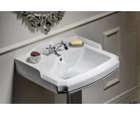 AQUALINE ANTIK keramické umyvadlo, 58x47cm, bílá (7)