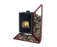 HS Flamingo Krbová kamna FLAMINGO DELUXE ® KAMPA pravá, červená