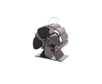 HS Flamingo Ventilátor na kamna FLAMINGO čtyřlopatkový MINI, černý (1)