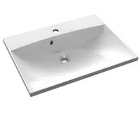 SAPHO MARIA umyvadlo, litý mramor, 60x46cm, bílá