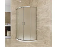 PROFI-RICH sprchový kout  čtvrtkruh  90x90x190 cm - chrom - sklo - grape