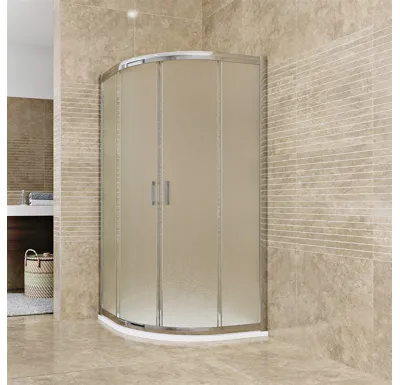 PROFI-RICH sprchový kout  čtvrtkruh  90x90x190 cm - chrom - sklo - grape