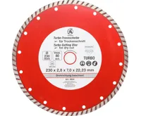 BGS Kotouč diamantový 230 mm, turbo segment