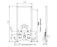 JOMOTech Duofix pro bidet do sádrokartonu (1)
