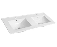SAPHO SLIM keramické dvojumyvadlo, nábytkové, 120x46,5cm, bílá SAPHO SLIM keramické dvojumyvadlo, nábytkové, 120x46,5cm, bílá