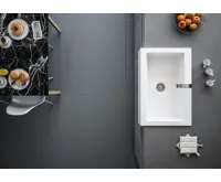 SAPHO ARYA keramický dřez s otvorem pro baterii 86x62 cm, bílá (4)