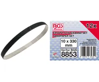 BGS Brusný pás 10x330 mm, zrnitost 60-80-120 mm, 12 ks BGS Brusný pás 10x330 mm, zrnitost 60-80-120 mm, 12 ks
