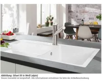 Keramický dřez Villeroy & Boch Siluet 900.0 Bílá keramika (2)