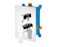 NOVASERVIS Podomítková baterie s boxem 2 vývody, METALIA 58 - BOX58051R,0