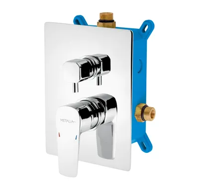 NOVASERVIS Podomítková baterie s boxem 2 vývody, METALIA 58 - BOX58051R,0