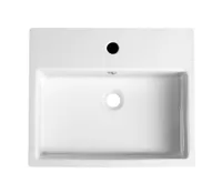 ISVEA PURITY keramické umyvadlo polozápustné, 50x42cm, bílá (5)