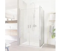 Lima pevný díl skleněný k lítačkám, 80x190 cm, sklo čiré 6 mm, polorámový - chrom ALU Lima pevný díl skleněný k lítačkám, 80x190 cm, sklo čiré 6 mm, polorámový - chrom ALU