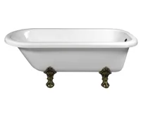 POLYSAN FOXTROT volně stojící vana 170x75x64cm, nohy bronz, bílá (3)