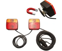 BGS Sada světel pro přívěs s magnetickým držákem, 2dílná