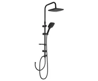 AQUALINE KERA sprchový sloup s napojením na baterii, černá mat AQUALINE KERA sprchový sloup s napojením na baterii, černá mat