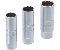 BGS Sada dvanáctihranných bitů na zapalovací svíčky, 10 mm (3/8"), 14 - 16 - 18 mm, 3dílná (1)