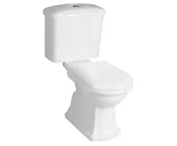 KERASAN RETRO WC kombi, zadní odpad, bílá-chrom KERASAN RETRO WC kombi, zadní odpad, bílá-chrom
