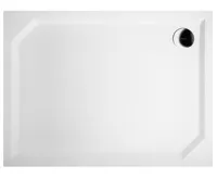 GELCO SARA sprchová vanička z litého mramoru, obdélník 100x75cm, bílá