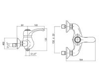 SAPHO KIRKÉ nástěnná sprchová baterie, zlato (2)