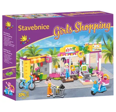 Kids World Stavebnice Girls Shopping 376 ks